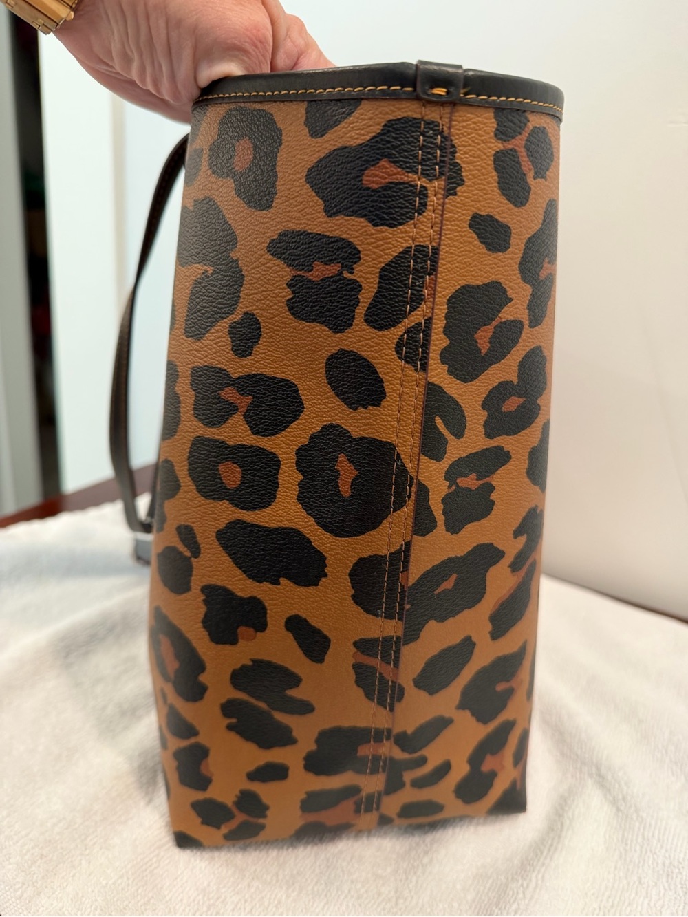 Coach Leopard-Print Tote - Picture 5 of 11